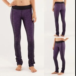 Lululemon Athletica Forme yoga pants size 2 purple space dye full length